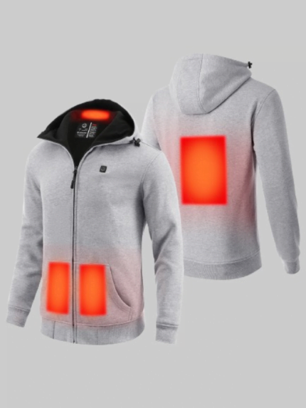 Men’s Zip Pocket Heated Hoodie