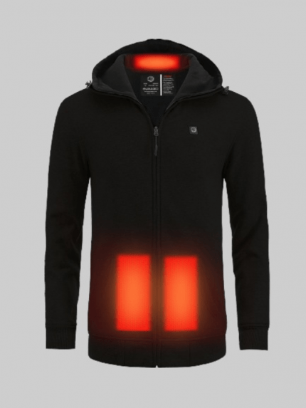 Men’s Zip Pocket Heated Hoodie