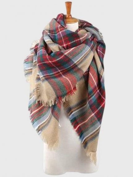 Wholesale Classic Tassel Plaid Scarf