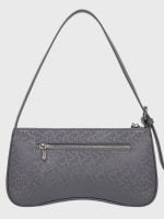 Wholesale Gray Shoulder Bag With Honeycomb-Embossed Pattern