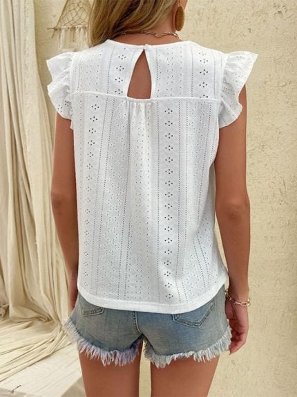 Wholesale Lace V-neck Hollow Casual Vest