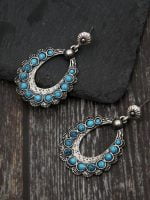 Wholesale Vintage Geometric Turquoise Drop Earrings