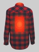 Wholesale Women’s 5V Battery Heated Insulated Plaid Fleece Shirt