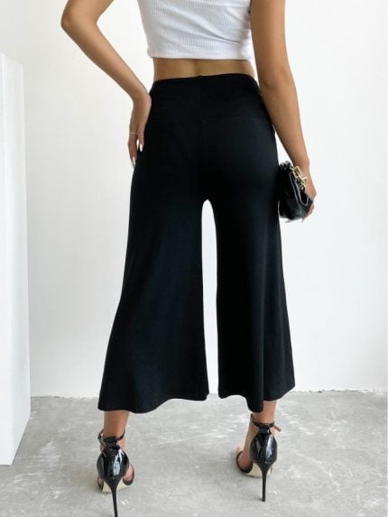 Wholesale High Waist Ruffle Casual Pants