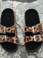 Wholesale Printed double buckle beach slippers