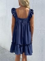 Wholesale Ruffle Sleeveless Loose Dress