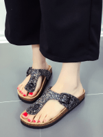 Wholesale Sequins thong beach slippers