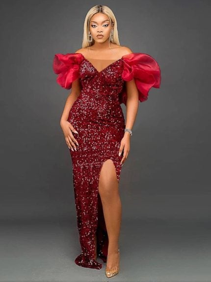 Wholesale Sexy Off Shoulder Sequin Dress