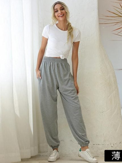 Wholesale Solid Color Casual Sweatpants