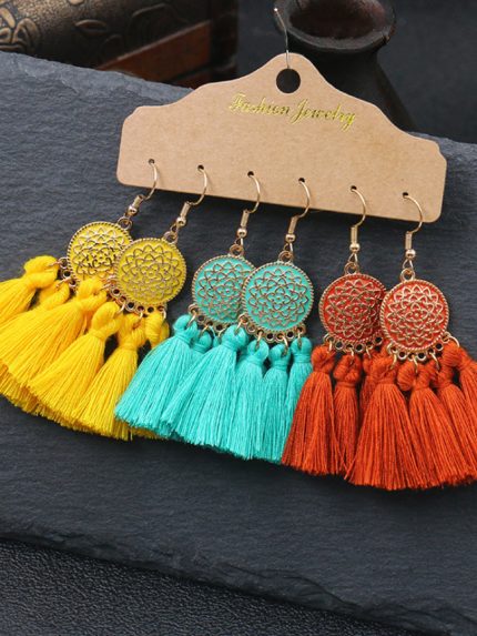 Wholesale Tassel Handwoven Ethnic 3-Piece Set