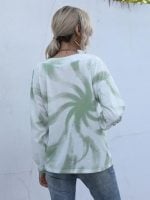 Wholesale Tie Dye V-Neck Long Sleeve Top