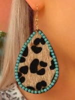 Wholesale Vintage Boho Leopard Earrings