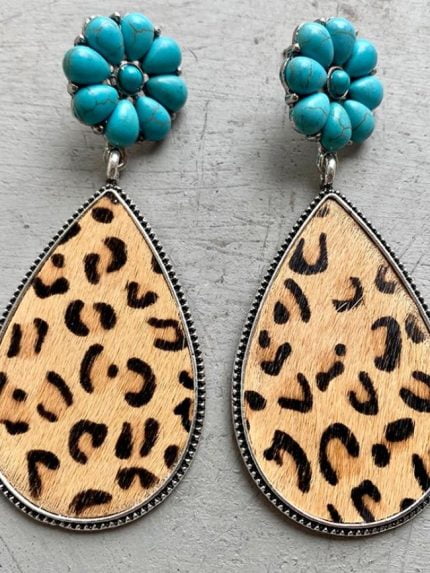 Wholesale Western Vintage Print Earrings