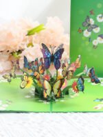 3D Butterfly Holiday Card Postcard