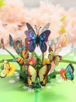 3D Butterfly Holiday Card Postcard