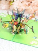 3D Butterfly Holiday Card Postcard