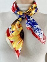 American Flag Sunflower Print Scarves