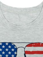 American flag element print short-sleeved T-shirt