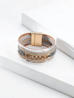 Boho Multilayer Glass Diamond Bracelet