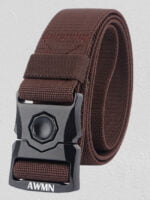 Wholesale Buckle Stretch Solid Color Men Belt