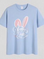 Wholesale Bunny ears letter print T-shirt