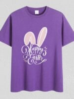 Wholesale Bunny ears letter print T-shirt