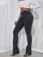 Casual Fashion High Waist Jeans-Wholesale