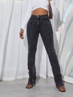 Casual Fashion High Waist Jeans-Wholesale