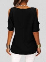 Casual Off Shoulder Short Sleeve T-Shirt