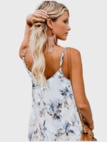 Casual V-Neck Print Button Camisole