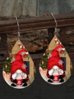 Christmas Santa Leather Earrings