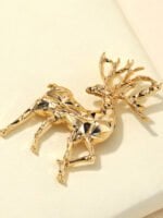 Christmas cute fawn brooch