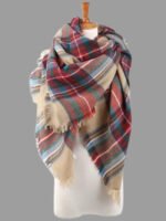 Classic Tassel Plaid Scarf