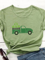 Clover Green Truck Print T-shirt