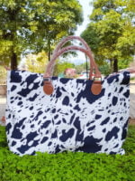 Cow Print Big Capacity Tote Bag