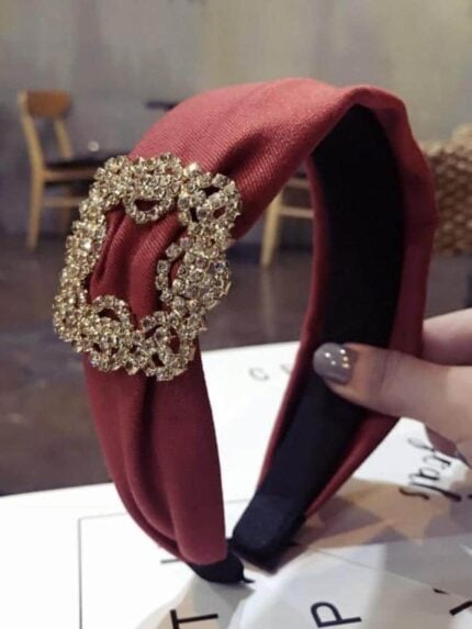 Diamond-Studded Super Glitter Fabric Headband