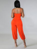 Wholesale Drawstring Sling Cropped Two-Piece Set