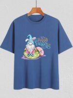 Wholesale Easter Dwarfs Print Short Sleeve T-Shirt