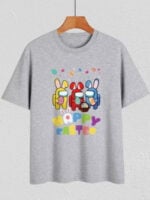 Wholesale Easter Egg Print Short Sleeve T-Shirt