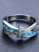 Wholesale Elegant Crystal Cross Ring