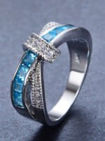 Wholesale Elegant Crystal Cross Ring