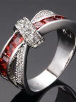 Wholesale Elegant Crystal Cross Ring