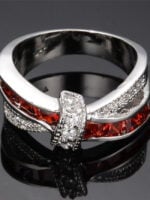 Wholesale Elegant Crystal Cross Ring