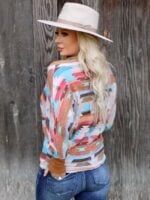 Ethnic Print Long Sleeve T-Shirt