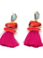 Ethnic style tassel earrings