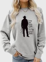 Every Girl Needs print long-sleeve sweatshirt