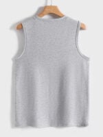 Wholesale Face Alphabet Print Casual Vest