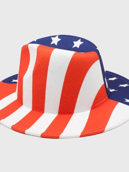 Fashion Flag Print Jazz Hat