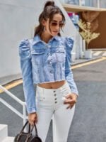 Fashion Lapel Casual Denim Jacket