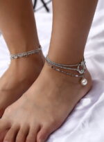 Fashion Multilayer Star Moon Pendant Anklet